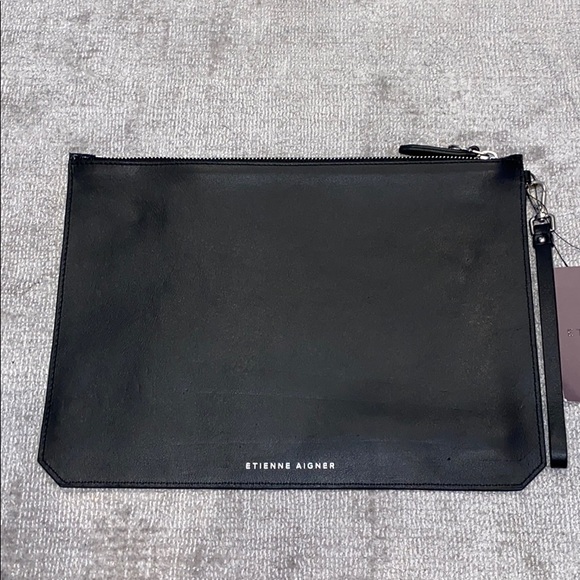 Etienne Aigner leather wristlet - Picture 6 of 8